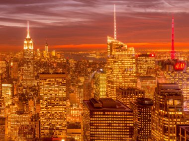 New York - 20 ARALIK 2013: Aşağı Manhattan 'ın Görünümü