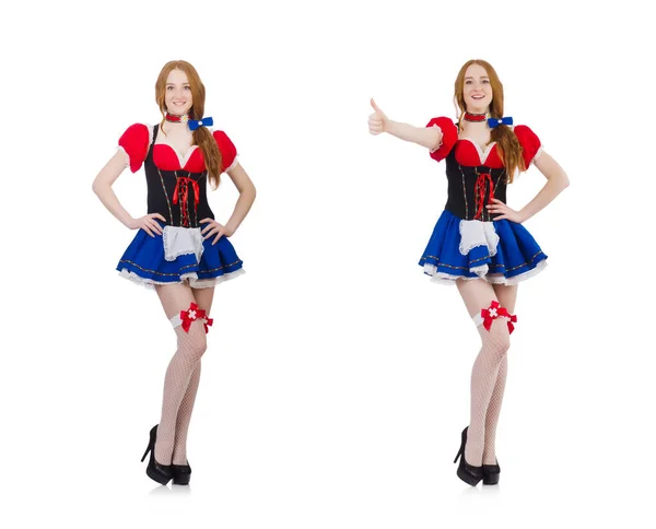 Cameriera donna nel concetto di octoberfest — Foto Stock