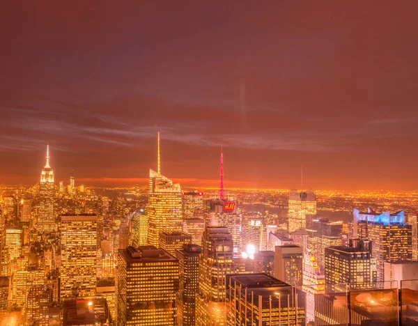 New York - December 20, 2013: View of Lower Manhattan on Decembe — 图库照片