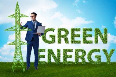 Yeşil Enerji Konsepti İşadamı