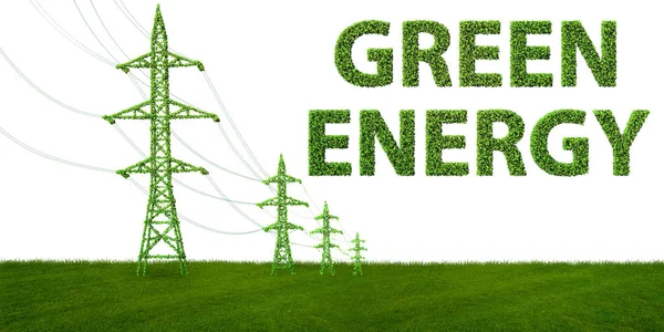 Concept groene energie - 3d-rendering — Stockfoto