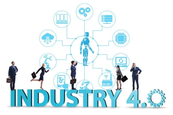Modern industry 4.0 technical automation concept — Stock Photo, Image