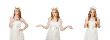 Taçlı kadın beyaz tenli