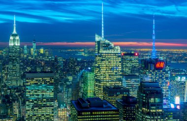 New York - 20 ARALIK 2013: Aşağı Manhattan 'ın Görünümü