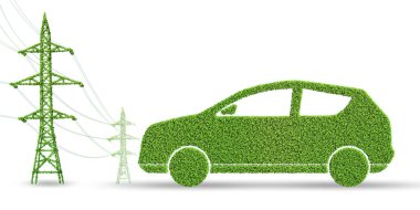 Yeşil Enerji Konsepti - 3D görüntüleme