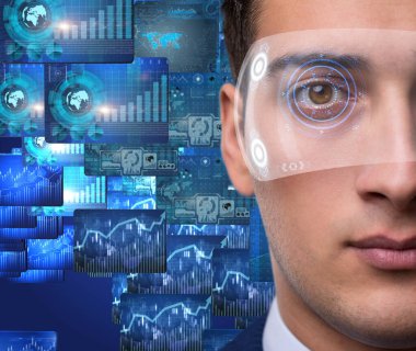 İşadamı konseptiyle futuristik vizyonu