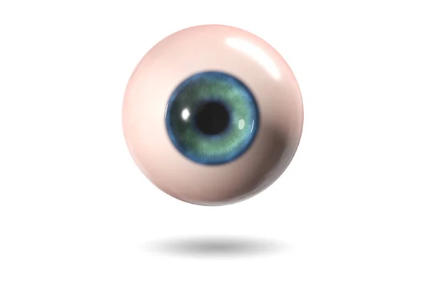Tıbbi konseptte göz çizimi - 3D görüntüleme — Stok fotoğraf