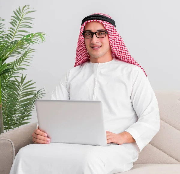 Young arab businessman in business concept — Stock Photo, Image