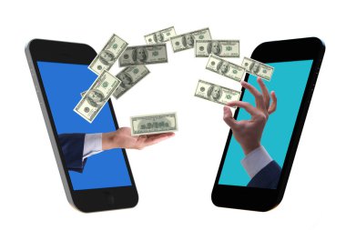 Taşınabilir cüzdan aktarımı kavramı - 3d oluşturma