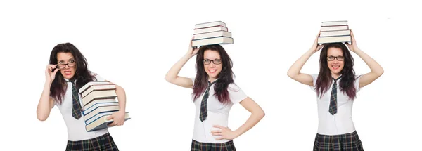 Young student isolated on the white background — Stock Photo, Image