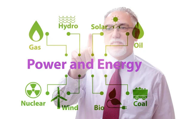사업가와 에너지 배합 개념 — 스톡 사진