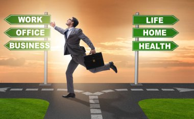 İş hayatı ya da ev dengesi iş kavramı
