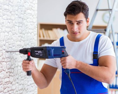 Tamirci matkap perforator Delme ile çalışma