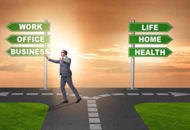 İş hayatı ya da ev dengesi iş kavramı