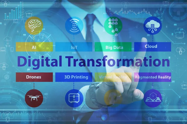 Digital transformation and digitalization technology concept — Stock Photo, Image