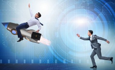 İki iş adamları ile rekabet kavramı