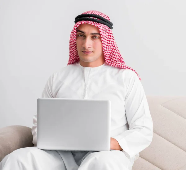 Young arab businessman in business concept — Stock Photo, Image