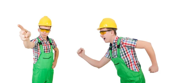 Industrial worker isolated on the white background — Stock Photo, Image