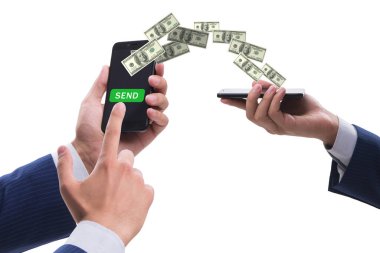 Taşınabilir cüzdan aktarımı kavramı - 3d oluşturma