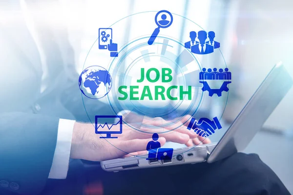 Recrutement en ligne et concept de recherche d'emploi — Photo
