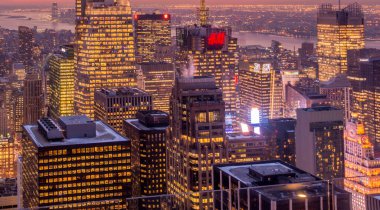 New York - 20 ARALIK 2013: Aşağı Manhattan 'ın Görünümü