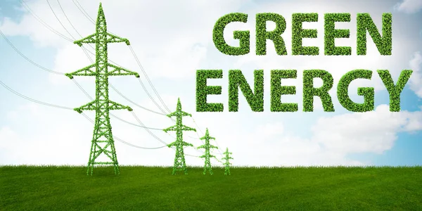 Concept groene energie - 3d-rendering — Stockfoto