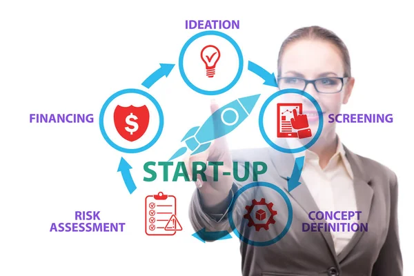 Concepto de start-up y emprendimiento — Foto de Stock