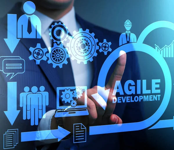 Concept van agile software ontwikkeling — Stockfoto