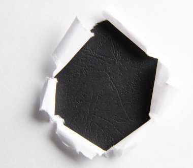 Mesajınız için boş alanı olan yırtık kağıt