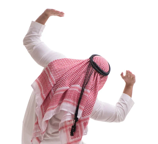 Arabische zakenman geïsoleerd op witte achtergrond — Stockfoto