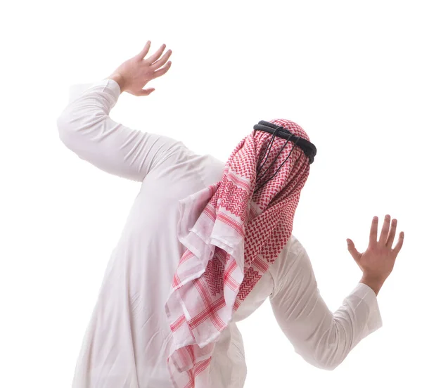 Arabische zakenman geïsoleerd op witte achtergrond — Stockfoto