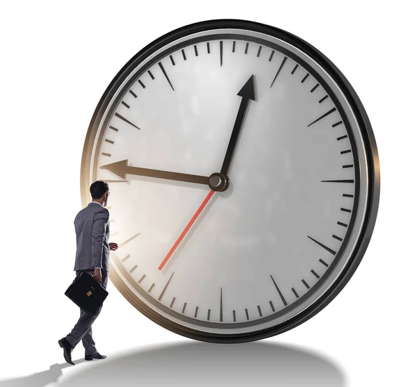 Zakenman in time management concept — Stockfoto