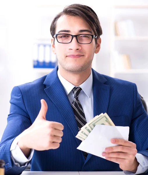 Lawyer receiving money as bribe — Stock Photo, Image
