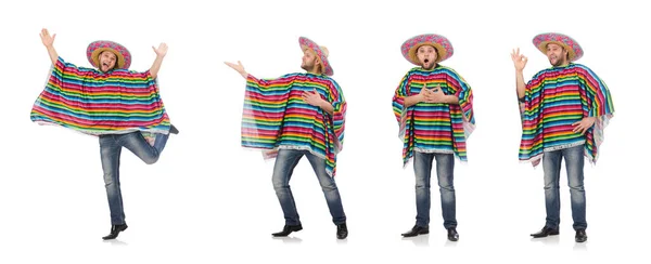 Divertido mexicano aislado en blanco — Foto de Stock