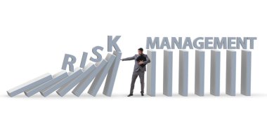 Risk yönetimi kavramında iş adamı