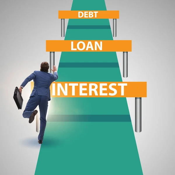 Begreppet skuld och lån i löpande verksamhet — Stockfoto