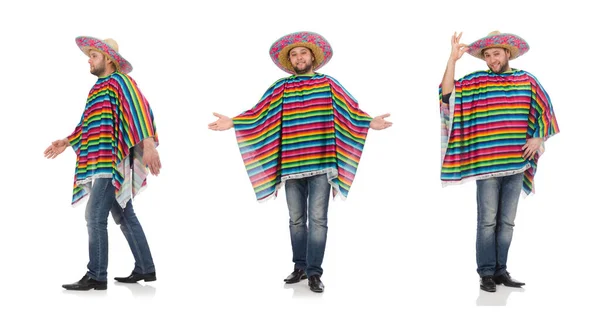 Divertido mexicano aislado en blanco — Foto de Stock