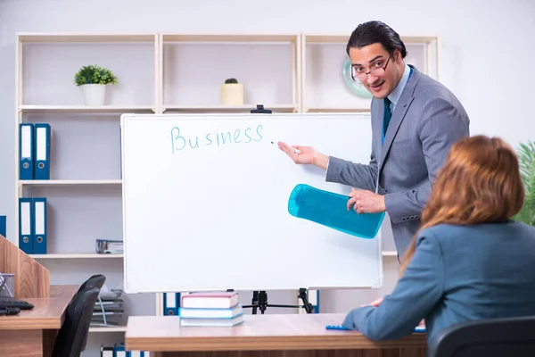 Man and woman in business meeting concept