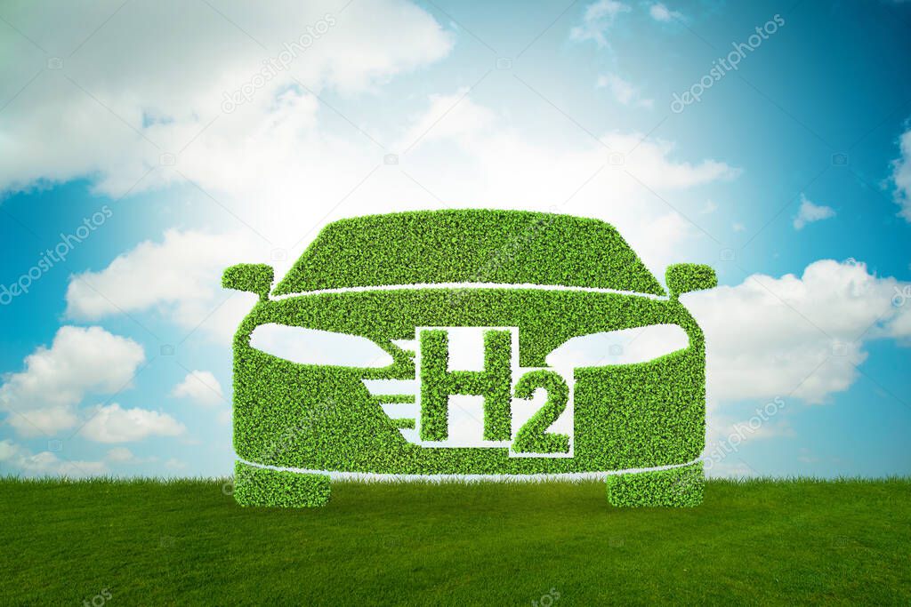 Hydrogen car concept - 3d rendering