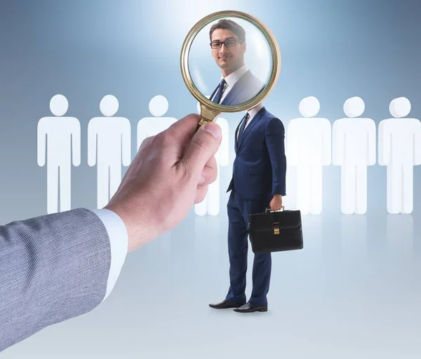 Recruitment and employment concept with selected employee — Stock Photo, Image