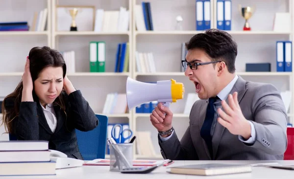 Office conflict between man and woman