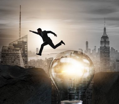 İş adamlarıyla parlak bir fikir.