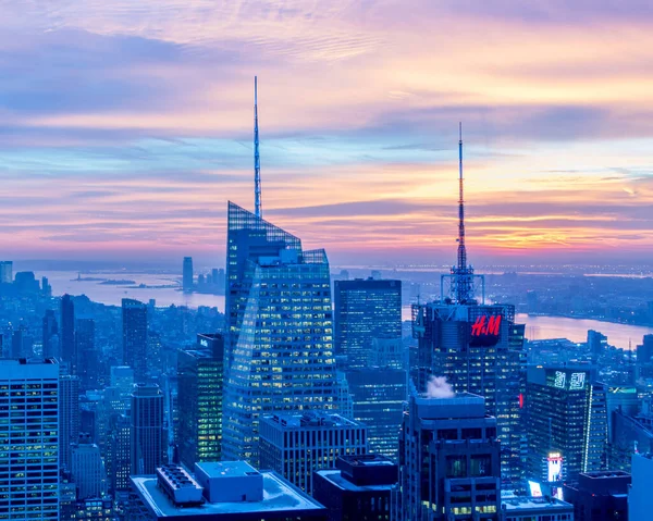 New York - DECEMBER 20, 2013: Utsikt över nedre Manhattan på Decembe — Stockfoto
