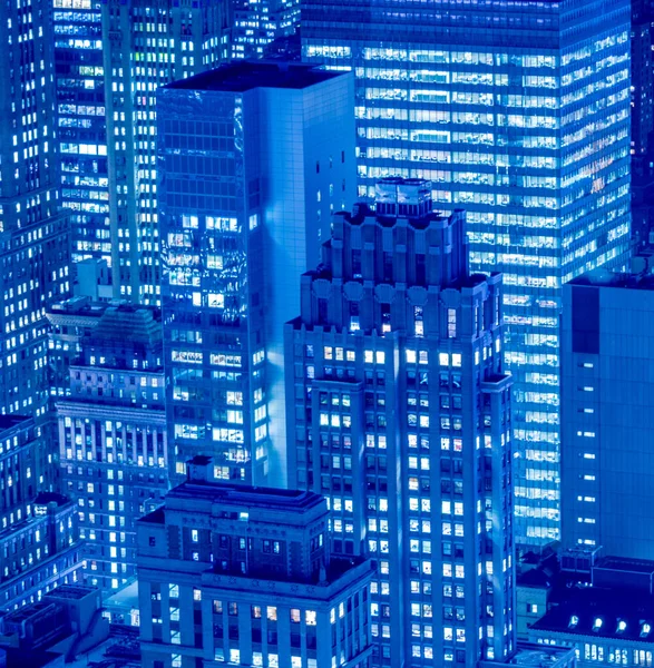 Günbatımında New York Manhattan manzarası