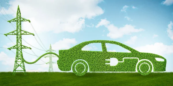 Concetto di energia verde - rendering 3d — Foto Stock