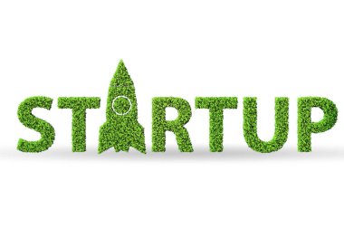 Yeşil Başlangıç konsepti - 3d oluşturma