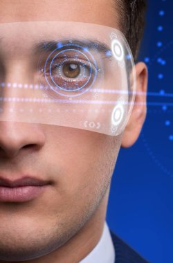 İşadamı konseptiyle futuristik vizyonu