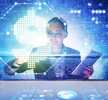 Amerikan doları konseptinde iş adamı