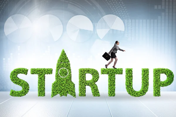 Concept of green start-up and venture capital — Stock Photo, Image