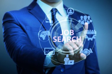 Çevrimiçi eleman alma ve iş arama kavramı